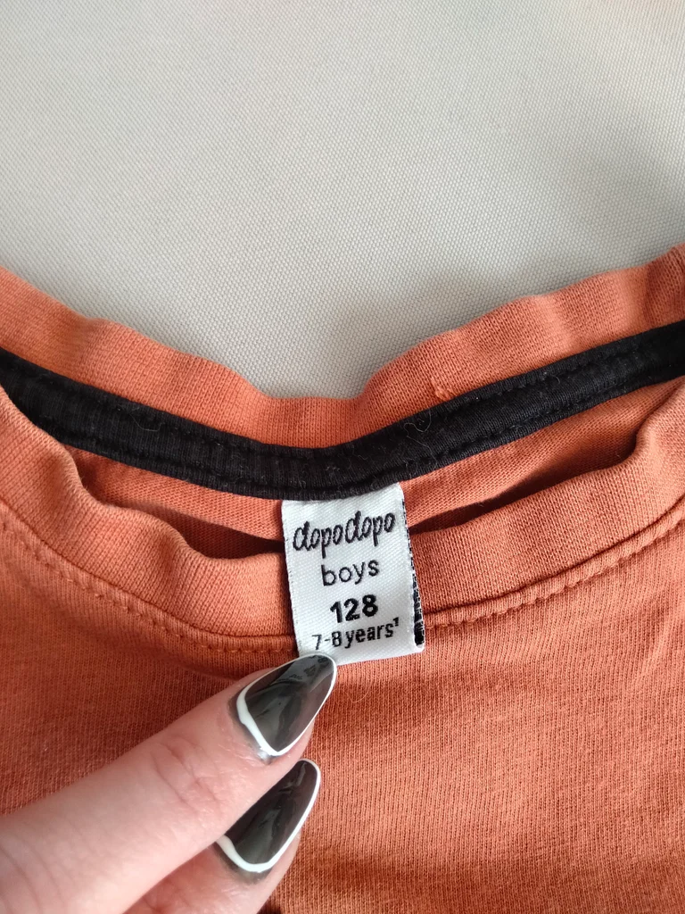 🦁🤎 Korte mouwen T-shirt met leeuwmotief – 7/8 jaar (128) – Dopodopo – Zeer goede staat – photo 3